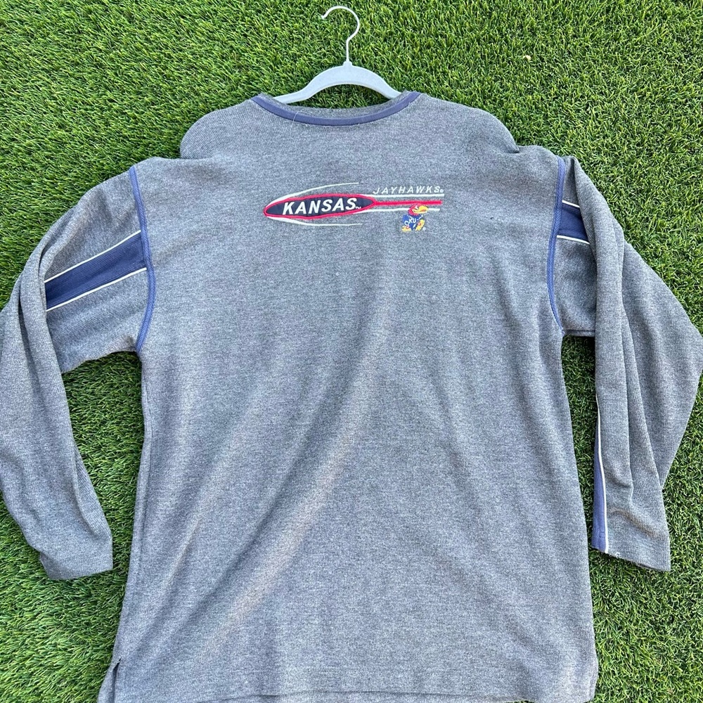 Vintage Kansas Jayhawks Embroidered Long Sleeve